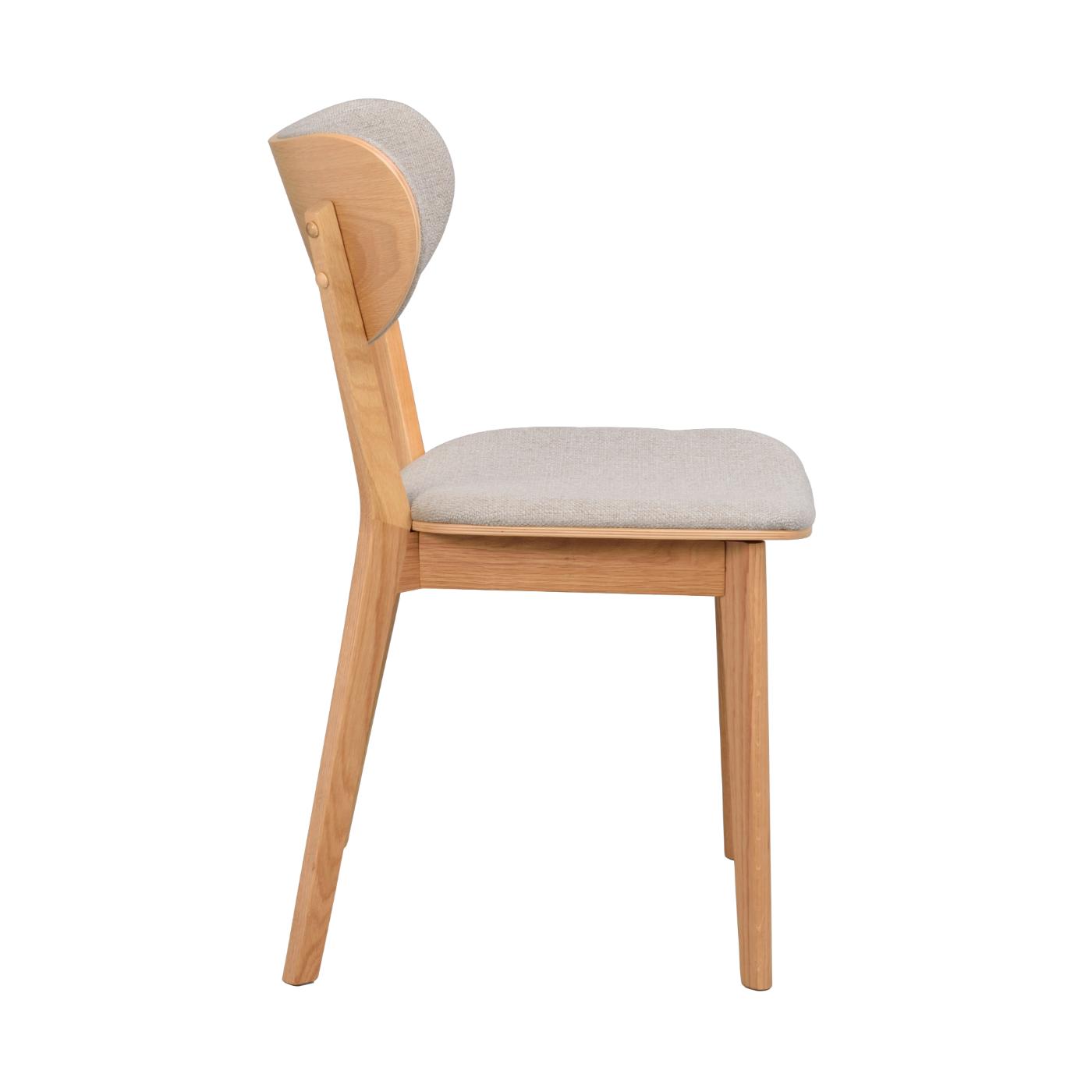 Kato tuoli lakattu tammi / harmaa-beige