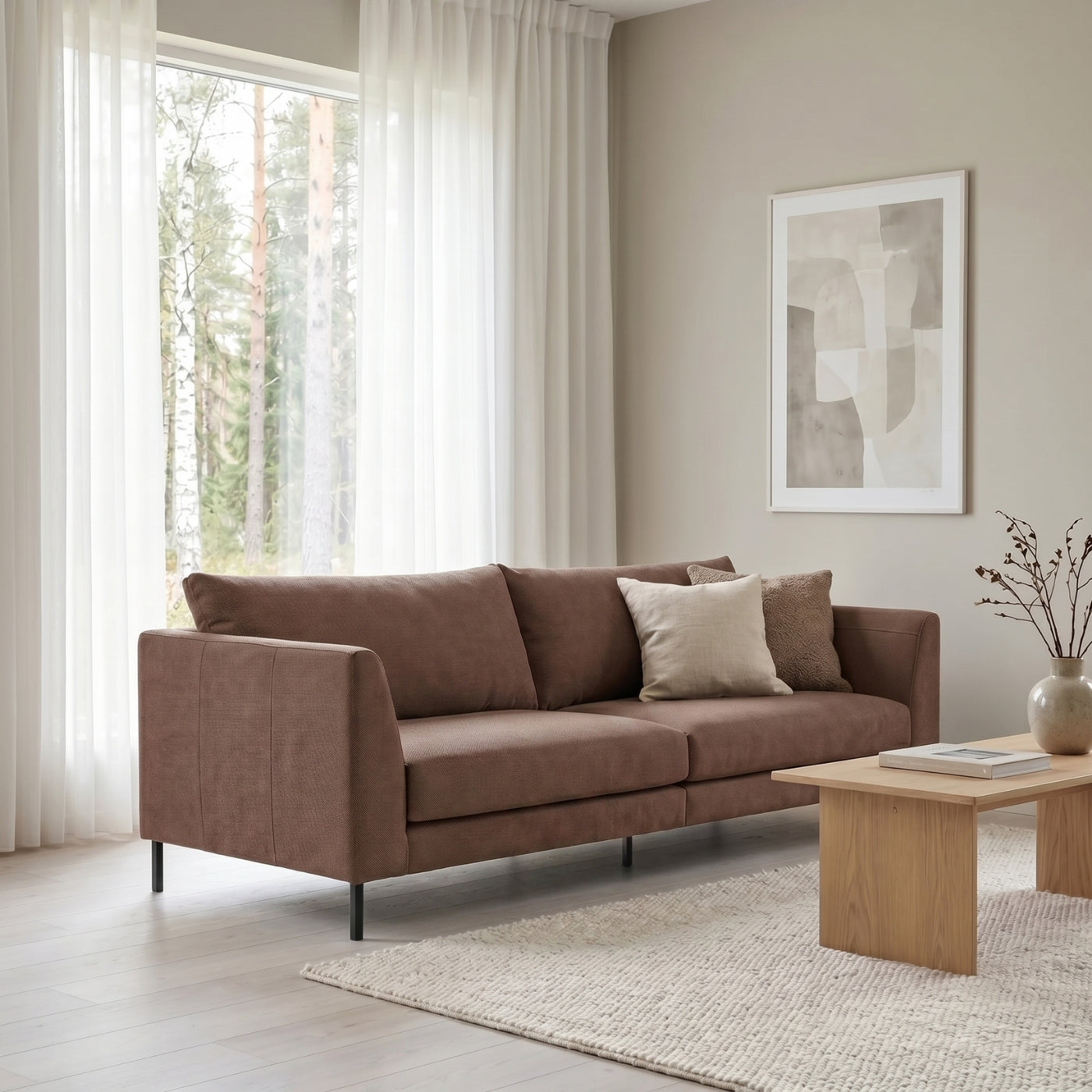 Loft sohva 260 cm, Luna-kangas