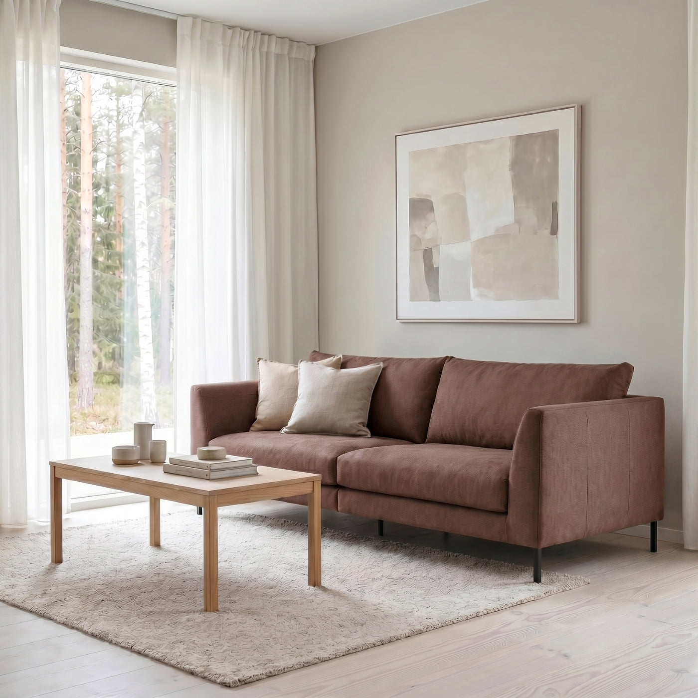 Loft sohva 260 cm, Luna-kangas