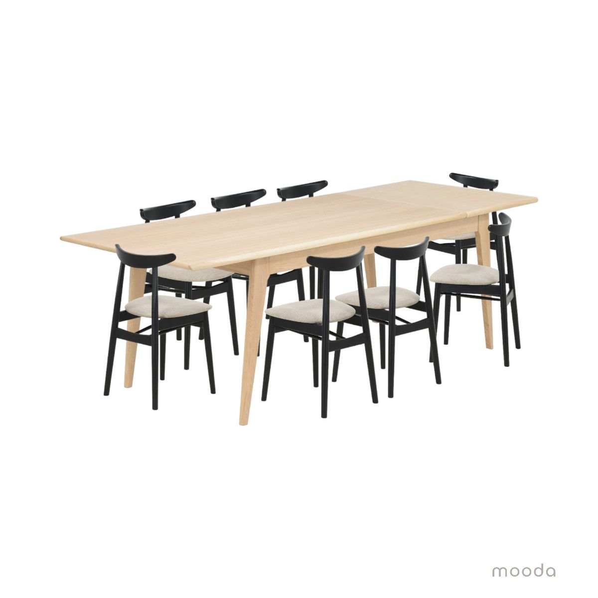 Lundegård jatkettava ruokapöytä 90x180/240 cm