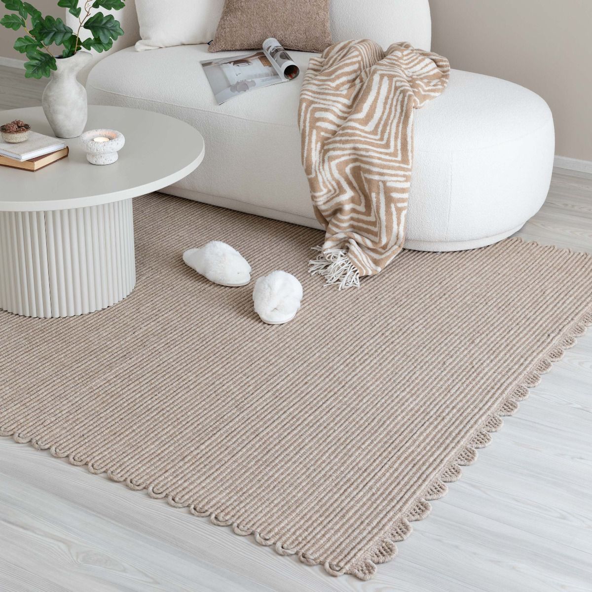 Pitsi villamatto 80x150 cm, beige