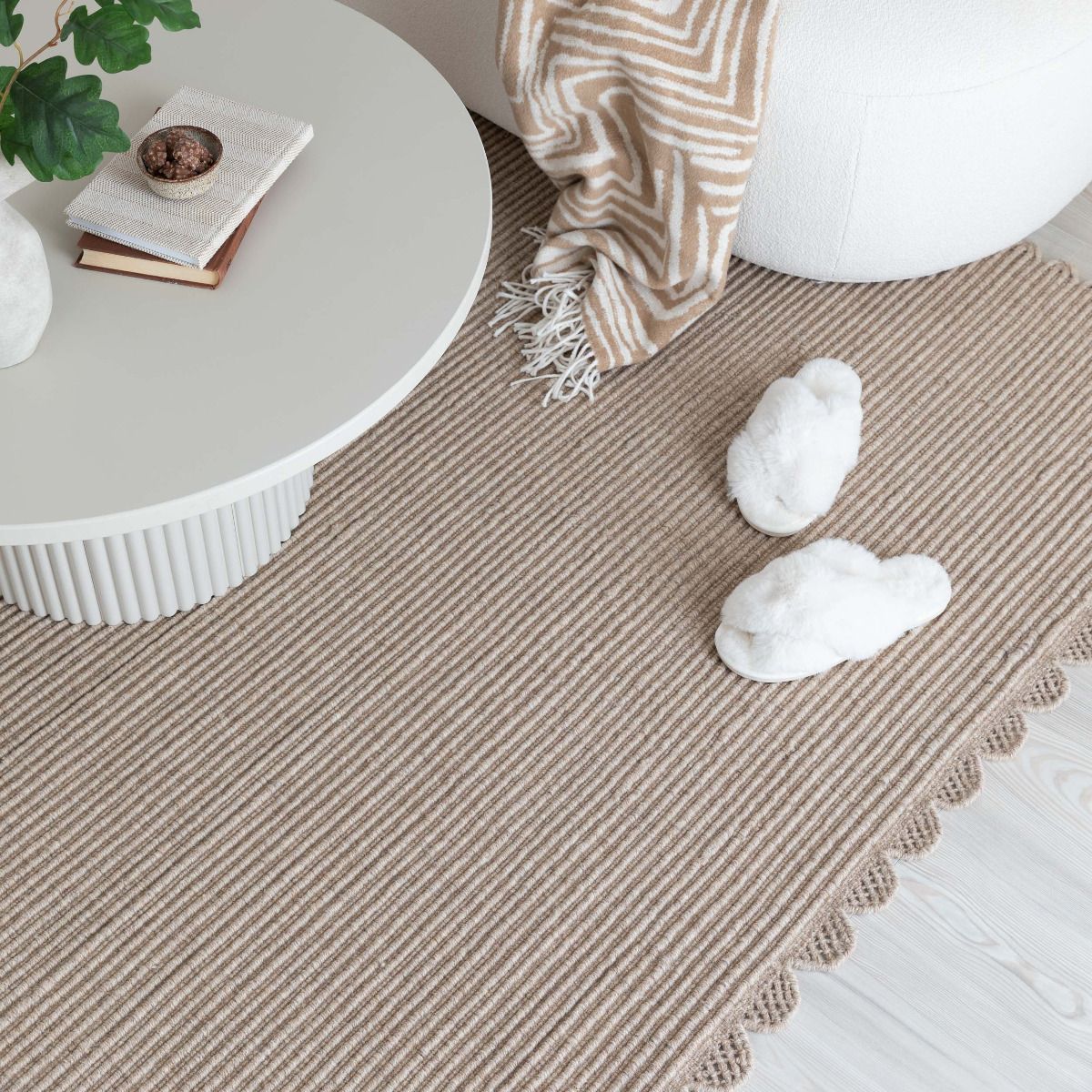 Pitsi villamatto 80x150 cm, beige