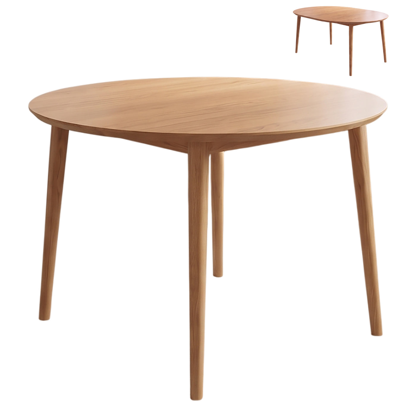 Aino pyöreä jatkettava pöytä 110-155 cm, tammi