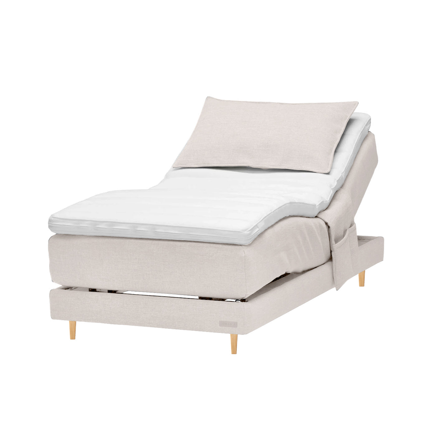 Memory foam-moottorisänky 90x200 cm