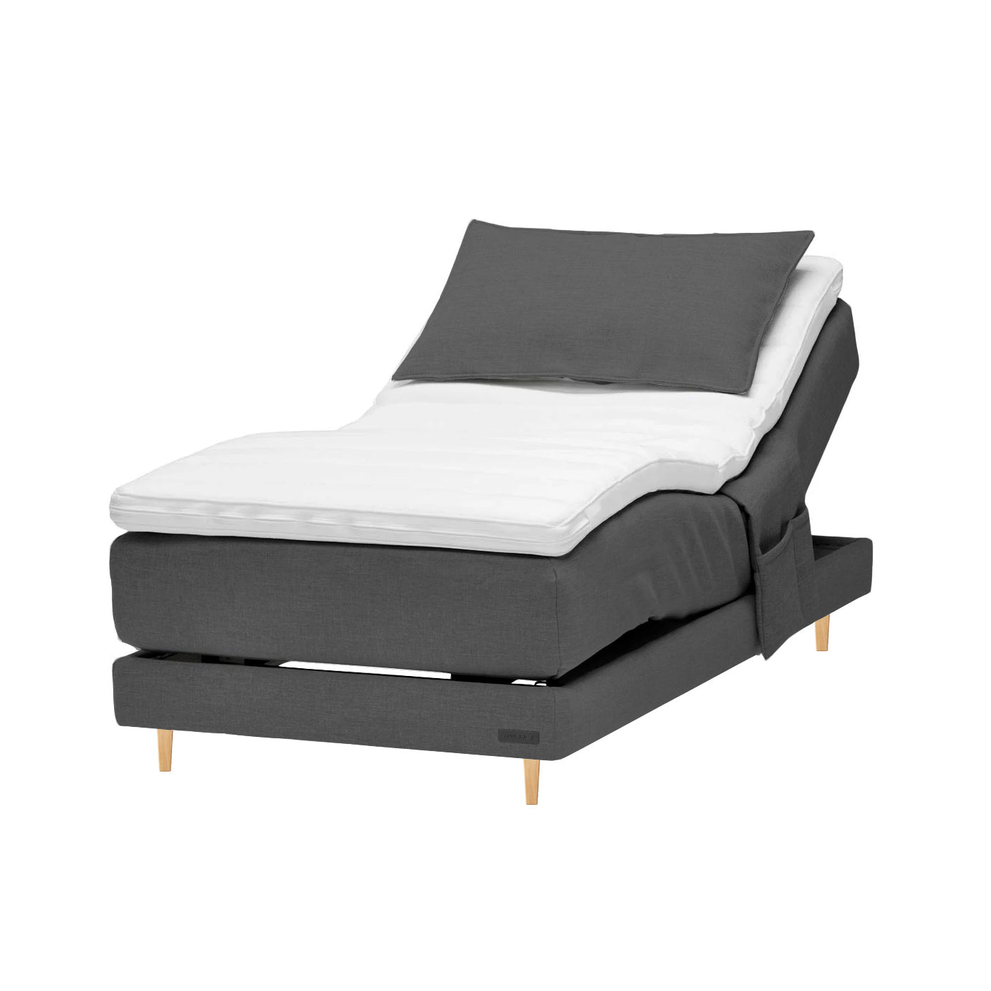 Memory foam-moottorisänky 90x200 cm