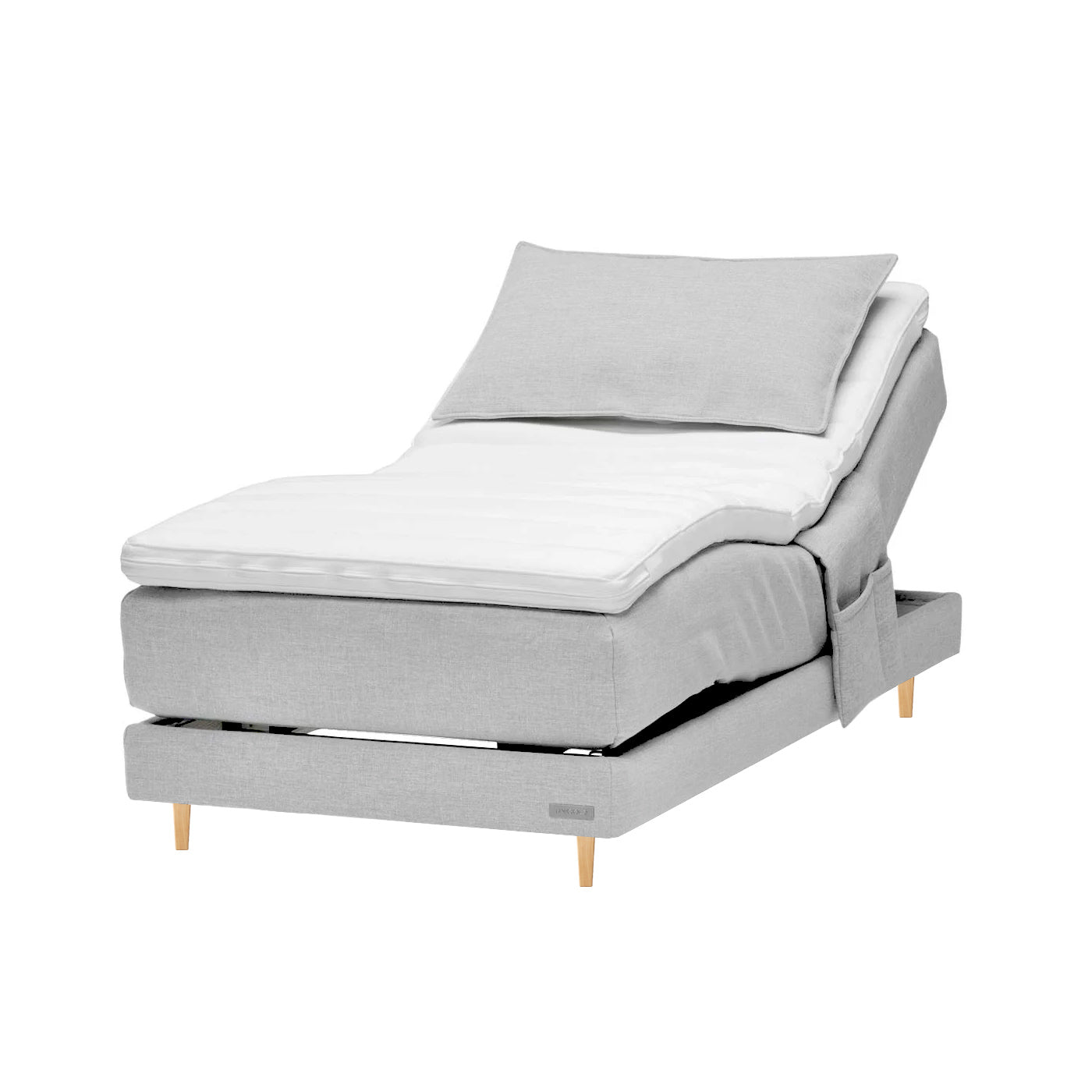Memory foam-moottorisänky 90x200 cm
