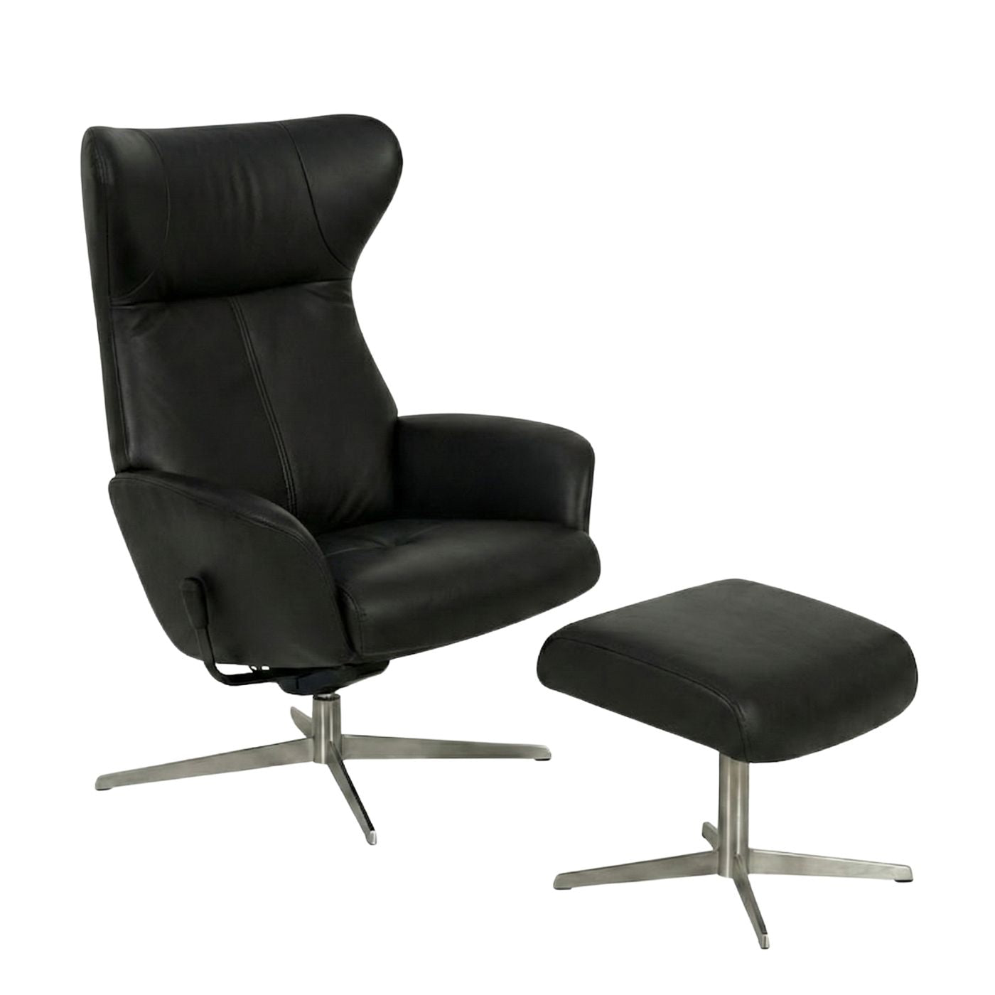 Runde Vipp nojatuoli & rahi, Dreamline-nahka