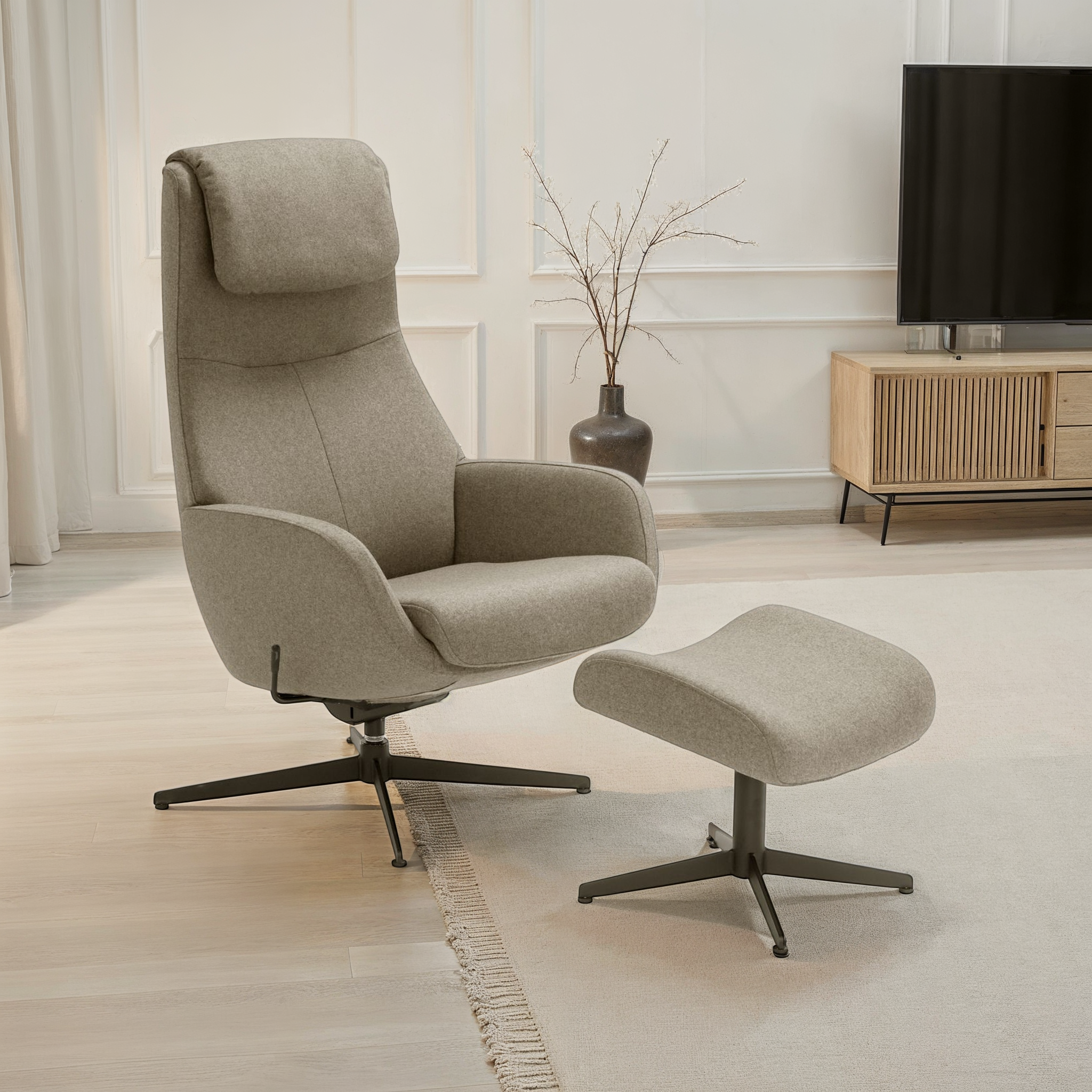 Tyin nojatuoli & rahi, Storm-kangas