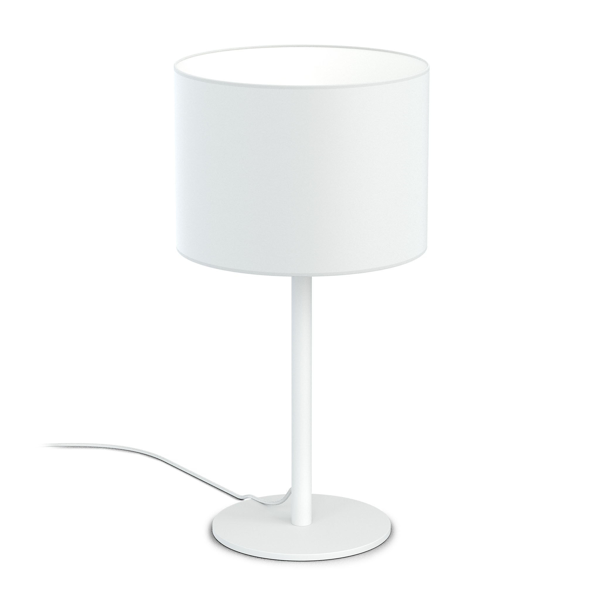 Austin pöytävalaisin matta valkoinen / valkoinen