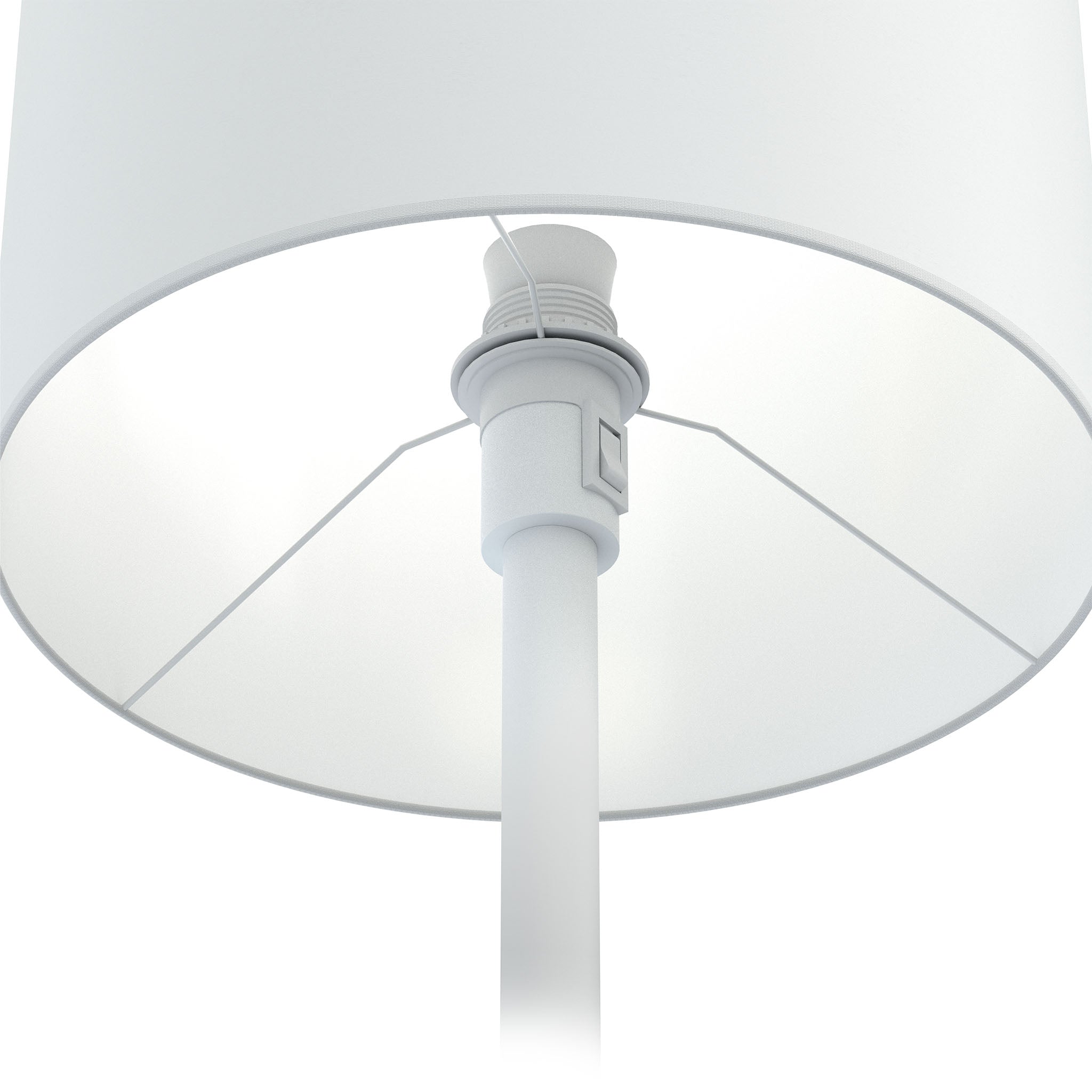 Austin pöytävalaisin matta valkoinen / valkoinen