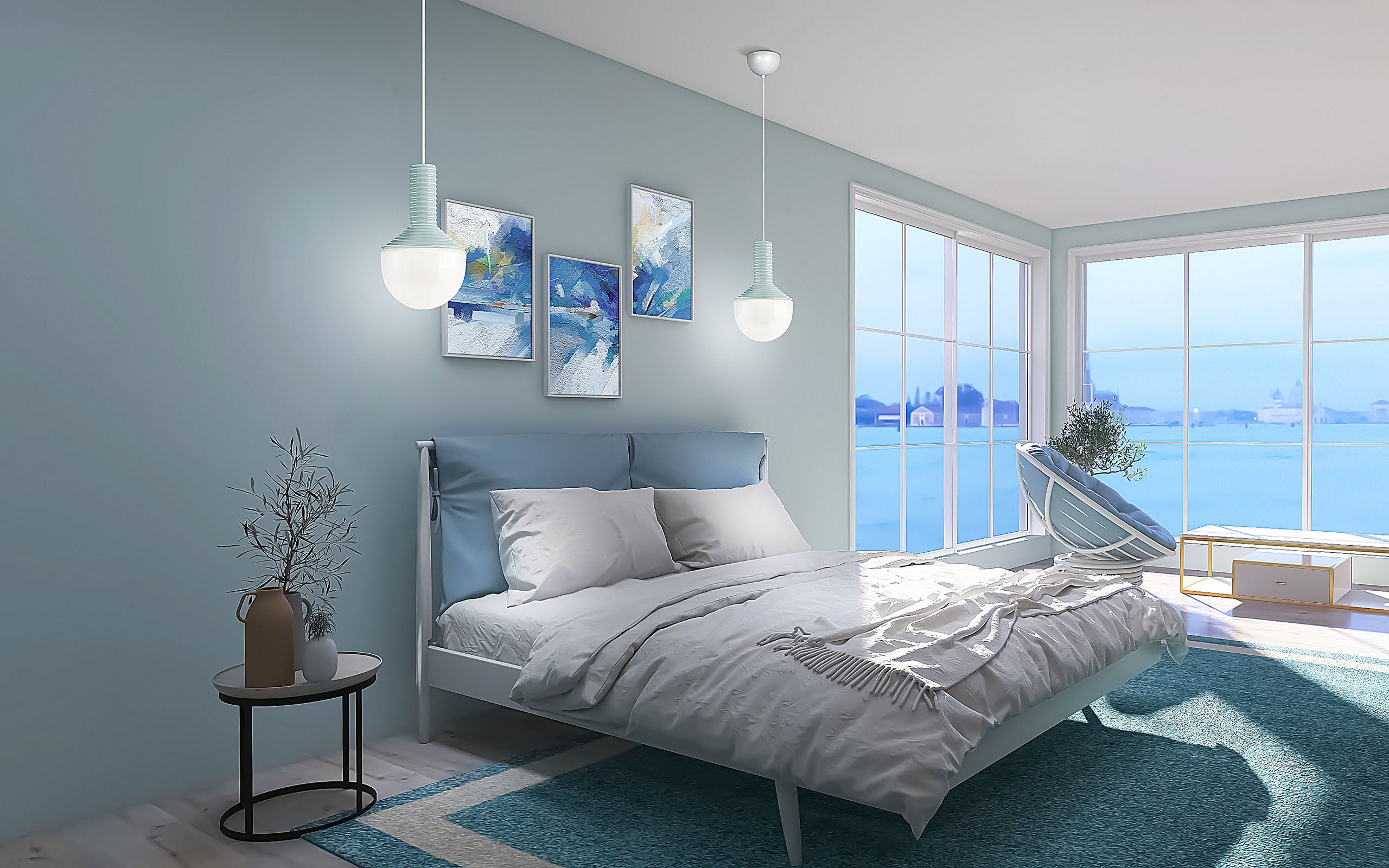 Color Play kattovalaisin sininen