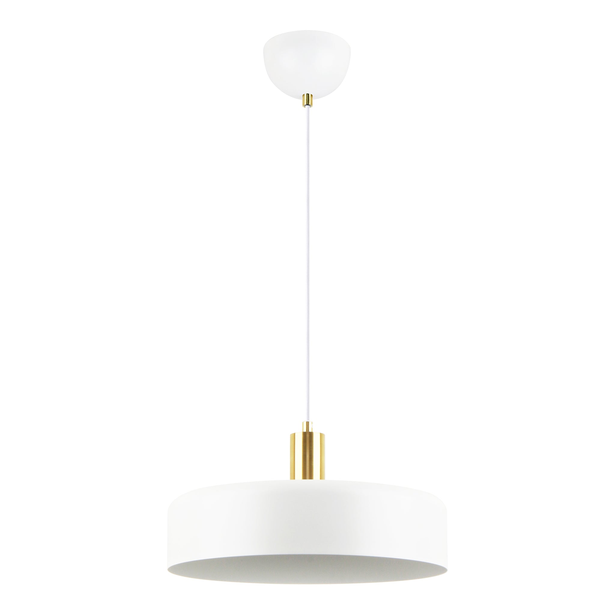 Trendo kattovalaisin matta valkoinen / messinki